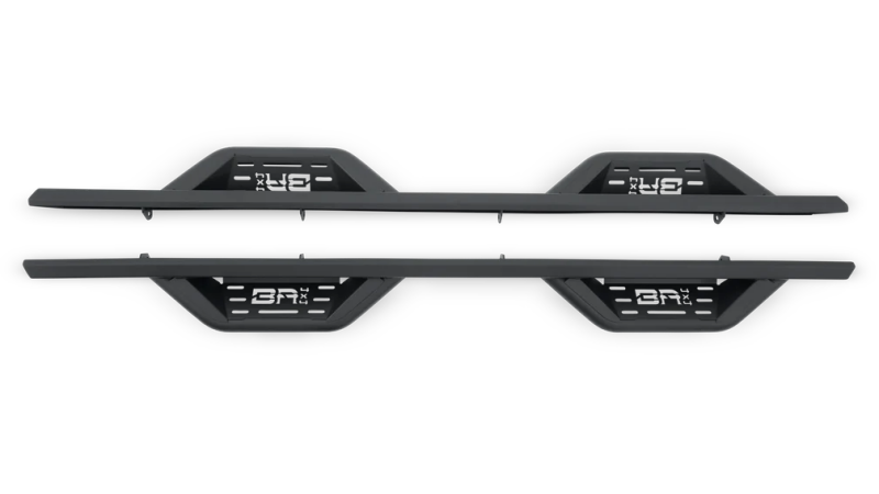 Body Armor 4x4 07-19 Chevrolet Silverado 2500/3500 Crew Cab Ambush Side Steps - Black - Burkken Auto Parts