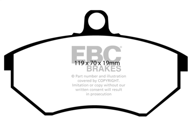 EBC 89-93 Volkswagen Corrado 1.8 Supercharged Greenstuff Front Brake Pads - Burkken Auto Parts