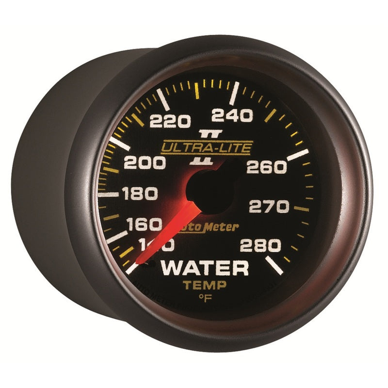 Autometer Ultra-Lite II 52mm 140-280 Deg F Mechanical Water Temp Gauge - Burkken Auto Parts