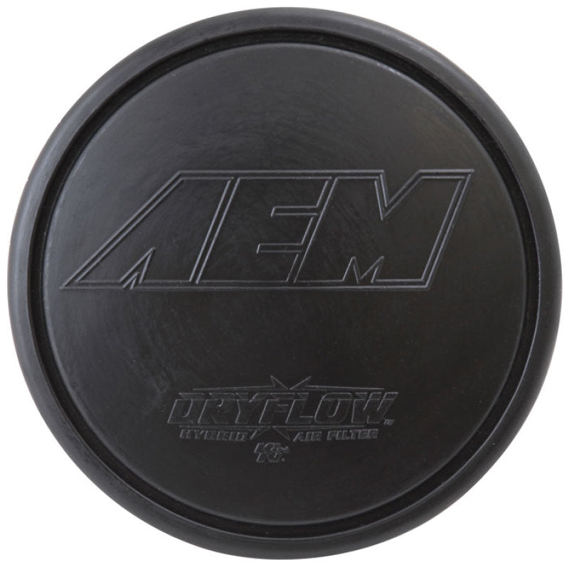AEM Dryflow Air Filter - Round Tapered - 2.75in Flange ID x 5.5in Base OD x 4.75in Top OD x 7.5in H - Burkken Auto Parts