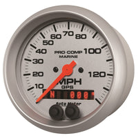 Autometer Marine Silver 3-3/8in. 140MPH GPS Speedometer Gauge - Burkken Auto Parts