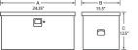 Tradesman Steel Job Site Box/Chest (Light Duty/Small) (24in.) - White - Burkken Auto Parts