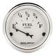 AutoMeter Gauge Fuel Level 2-1/16in. 73 Ohm(e) to 10 Ohm(f) Elec Old Tyme White - Burkken Auto Parts