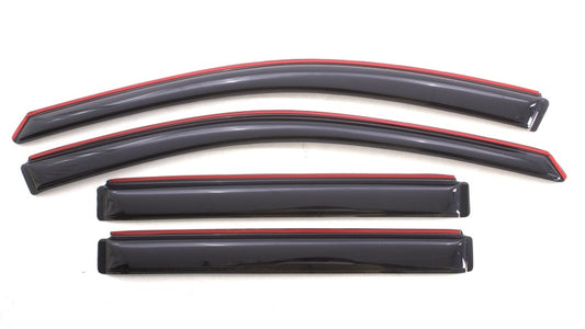 AVS 08-17 Buick Enclave Ventvisor In-Channel Front & Rear Window Deflectors 4pc - Smoke - Burkken Auto Parts