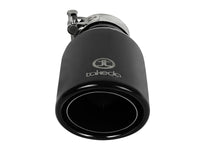 aFe Takeda 304 Stainless Steel Clamp-On Exhaust Tip 2.5in.Inlet / 4in Outlet - Black - Burkken Auto Parts