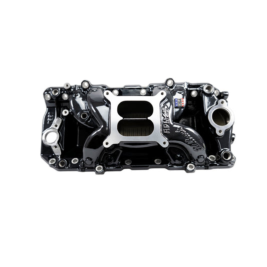 Edelbrock RPM Air-Gap Intake Manifold for Big-Block Chevy Oval Port - Black Plasma Finish