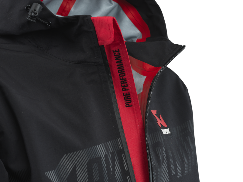 Akrapovic Womens Corpo Rain Jacket Black - 2XL - Burkken Auto Parts
