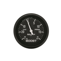 Autometer Black 2-5/8in 30 In Hg-Vac / 20 PSI Mechanical Vacuum/Boost Gauge - Burkken Auto Parts