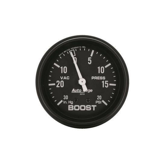Autometer Black 2-5/8in 30 In Hg-Vac / 20 PSI Mechanical Vacuum/Boost Gauge - Burkken Auto Parts