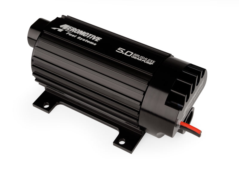 Aeromotive 5.0 Brushless Spur Gear External Fuel Pump - In-Line - 5gpm - Burkken Auto Parts