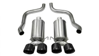 Corsa 2009-2013 Xtreme Axle-Back Exhaust w/Dual Black 3.5in Tips 09-13 Chevrolet Corvette C6 6.2L V8 - Burkken Auto Parts