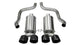 Corsa 2009-2013 Xtreme Axle-Back Exhaust w/Dual Black 3.5in Tips 09-13 Chevrolet Corvette C6 6.2L V8 - Burkken Auto Parts