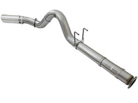 aFe LARGE BORE HD 5in 409-SS DPF-Back Exhaust w/Polished Tip 2017 Ford Diesel Trucks V8 6.7L (td) - Burkken Auto Parts