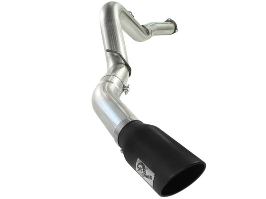 aFe MACHForce XP Exhaust 5in DPF-Black, GM Diesel Trucks 07.5-10 V8-6.6L 9(td) LMM - Burkken Auto Parts