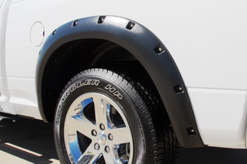 Lund 10-17 Dodge Ram 2500 RX-Rivet Style Smooth Elite Series Fender Flares - Black (2 Pc.) - Burkken Auto Parts