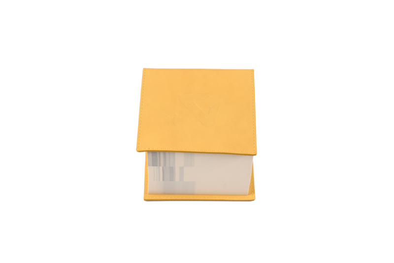 Akrapovic Leather Memo Notepad - Yellow - Burkken Auto Parts
