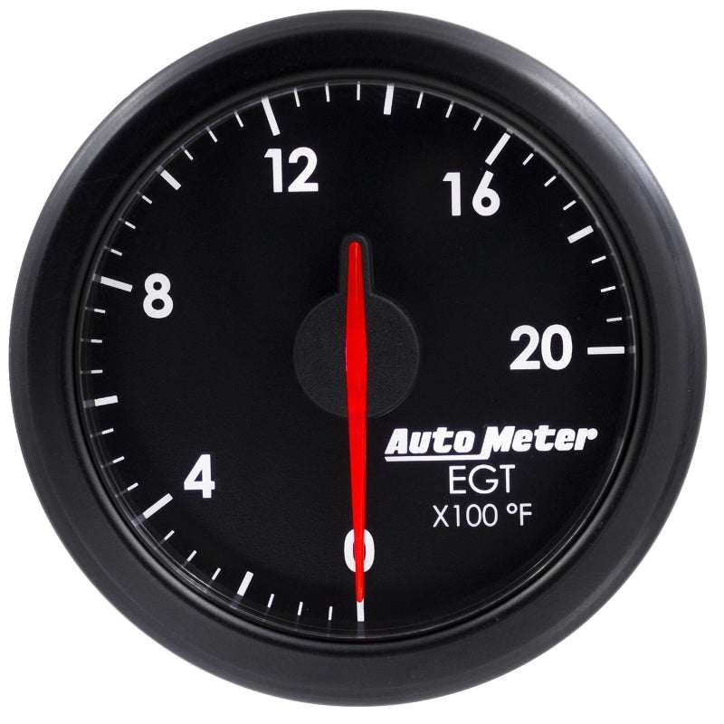 Autometer Airdrive 2-1/16in EGT Gauge 0-2000 Degrees F - Black - Burkken Auto Parts