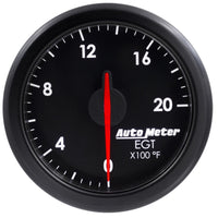 Autometer Airdrive 2-1/16in EGT Gauge 0-2000 Degrees F - Black - Burkken Auto Parts