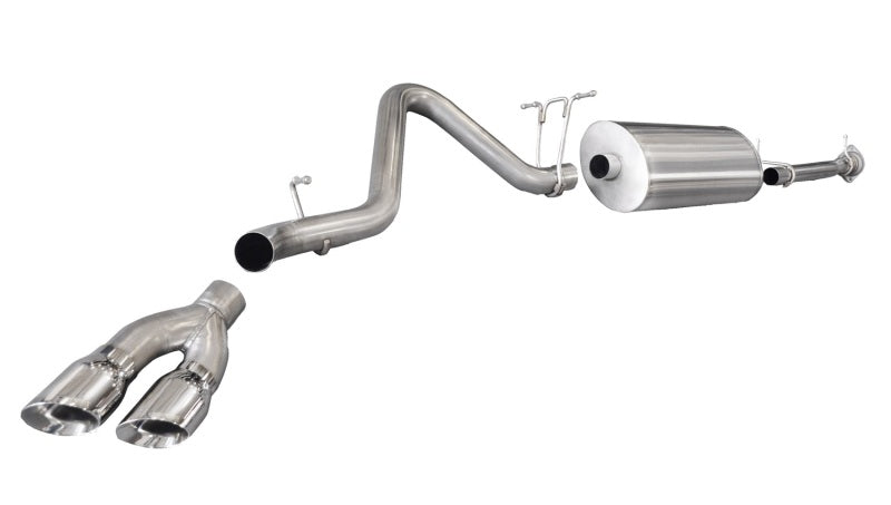 Corsa 2011-2013 Chevrolet Silverado Ext. Cab/Std. Bed 2500 6.0L V8 Polished Sport Cat-Back Exhaust - Burkken Auto Parts