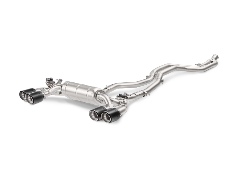Akrapovic 16-17 BMW M2 F87 (Excl M2 Competition) Evolution Line Cat Back (Titanium) w/Carbon Tips - Burkken Auto Parts