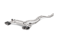 Akrapovic 16-17 BMW M2 F87 (Excl M2 Competition) Evolution Line Cat Back (Titanium) w/Carbon Tips - Burkken Auto Parts