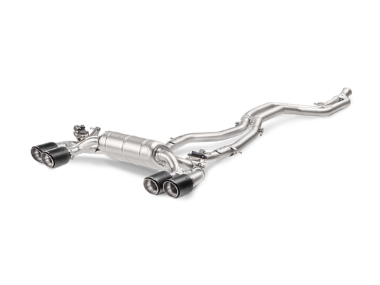 Akrapovic 16-17 BMW M2 F87 (Excl M2 Competition) Evolution Line Cat Back (Titanium) w/Carbon Tips - Burkken Auto Parts