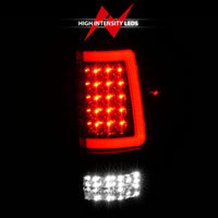 ANZO 2004-2006 Ford F-150 LED Tail Lights w/ Light Bar Black Housing Clear Lens - Burkken Auto Parts