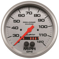 Autometer Marine Silver Ultra-Lite 5in 120mph GPS Speedometer - Burkken Auto Parts