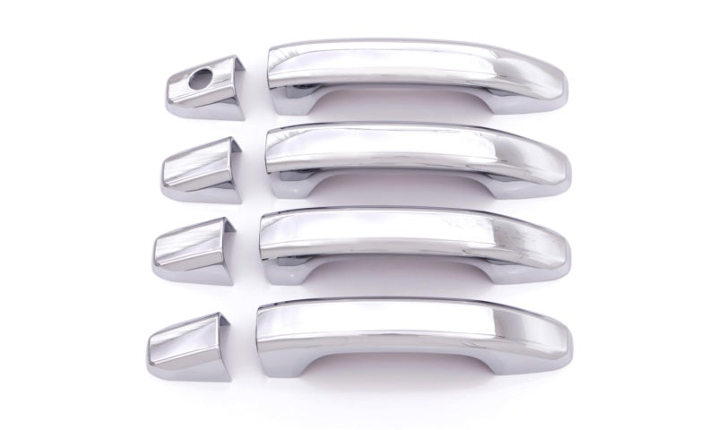 AVS 14-18 Chevy Silverado 1500 Door Handle Covers (4 Door) 8pc Set - Chrome - Burkken Auto Parts