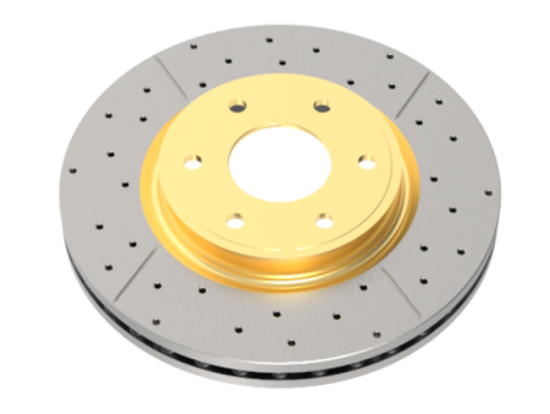 DBA 13-21 Land Rover Range Rover (L405) Front Drilled & Slotted Street Series Rotor w/Gold Hat
