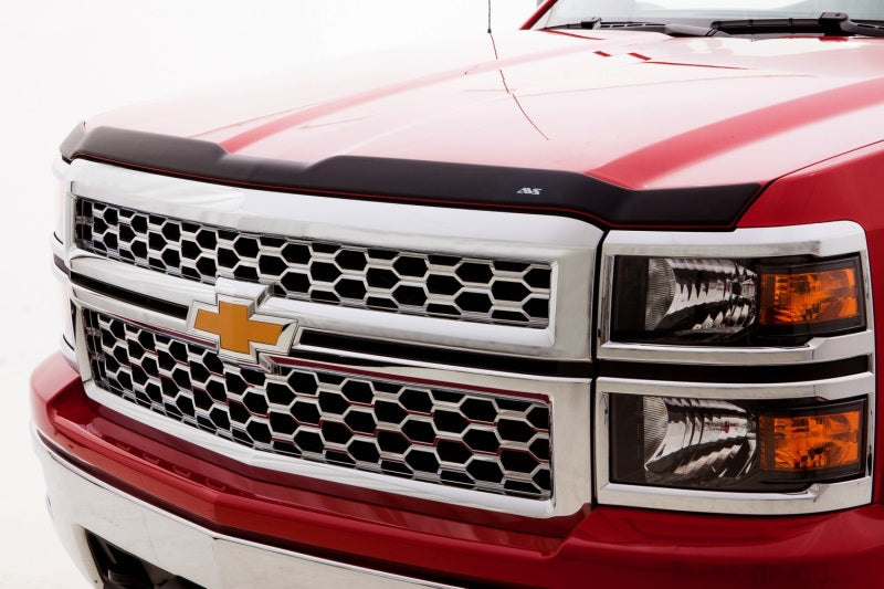 AVS 15-18 Chevy Silverado 2500 Crew Cab Ventvisor & Aeroskin Deflector Combo Kit - Matte Black - Burkken Auto Parts