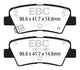 EBC 12+ Hyundai Elantra GT 2 Greenstuff Rear Brake Pads - Burkken Auto Parts