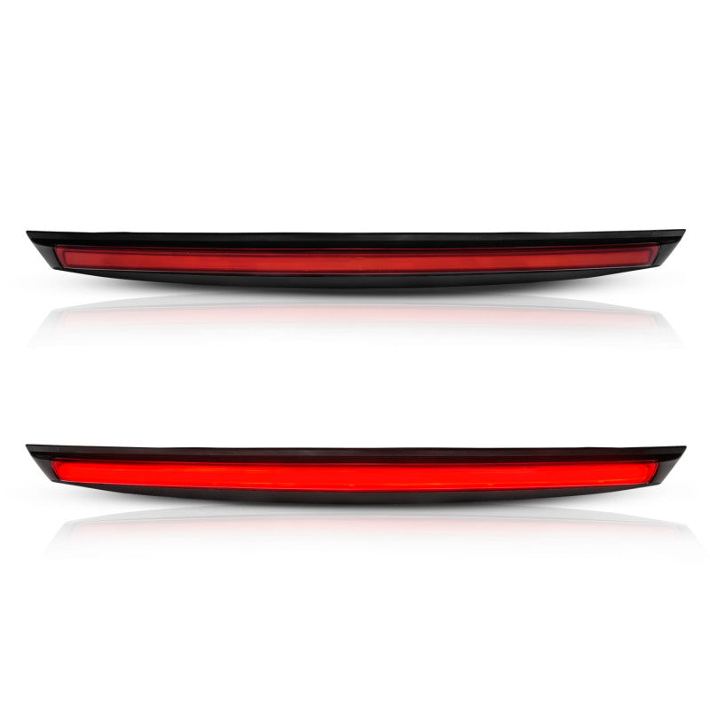 ANZO 2007-2014 Chevrolet Suburban 1500 LED 3rd Brake Light Black Housing Red Lens w/ Spoiler 1pc - Burkken Auto Parts