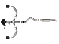 aFe 23-24 Toyota GR Corolla L3 1.6L (t) Gemini XV 3in to 2-1/2in Cat Back Exhaust w/ Black Tips - Burkken Auto Parts