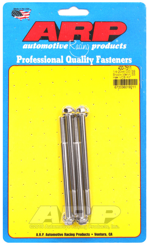 ARP Brodix HeadSS Hex Valve Cover Bolt Kit - Burkken Auto Parts