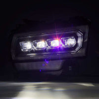 AlphaRex 19-21 Ram 2500 NOVA LED Proj Headlights Plank Style Black w/Activ Light/Seq Signal/DRL - Burkken Auto Parts