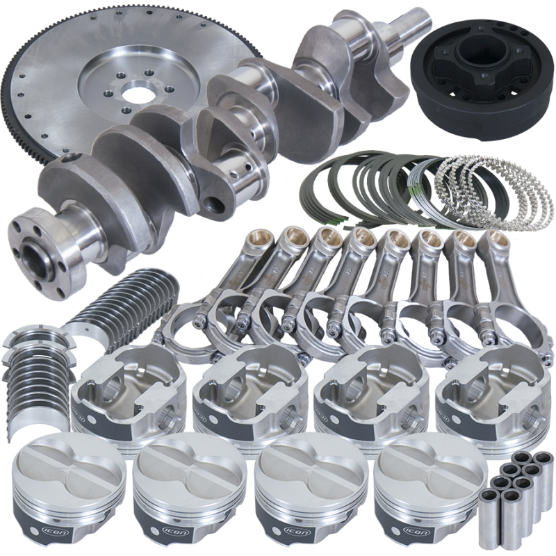Eagle Ford 302 3.400in Crank 5.400in I-Beam Rods 4.060in Pistons 157 Tooth FW Balanced Assembly - Burkken Auto Parts