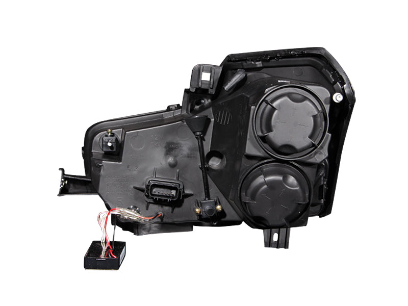 ANZO 2003-2007 Cadillac CTS Projector Headlights w/ Halo Black - Burkken Auto Parts