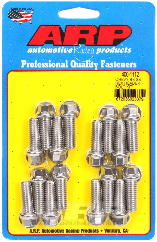 ARP BB Chevy SS Hex Header Bolt Kit - Burkken Auto Parts