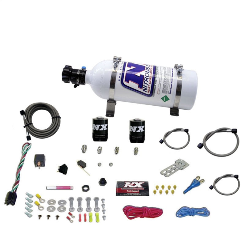 Nitrous Express Dodge EFI Race Single Nozzle Nitrous Kit (100-250HP) w/5lb Bottle - Burkken Auto Parts