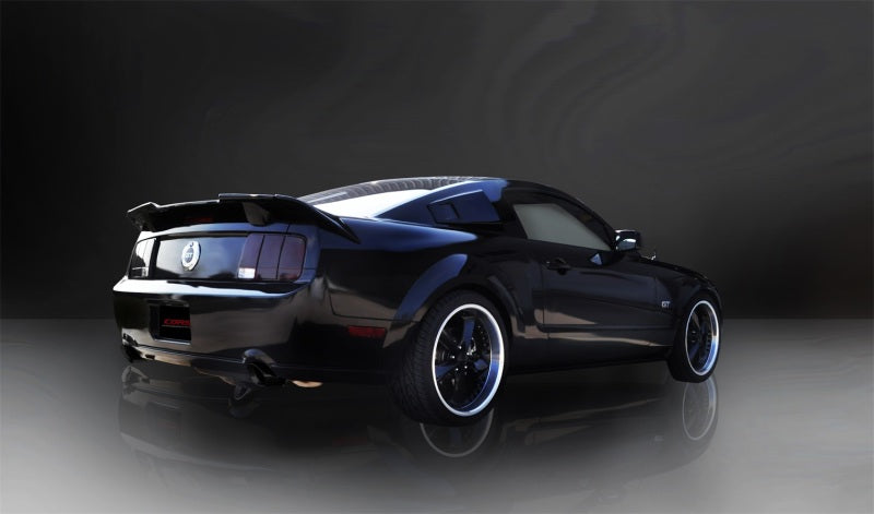 Corsa 2005-2010 Ford Mustang Shelby GT500 5.4L V8 Black Sport Axle-Back Exhaust - Burkken Auto Parts
