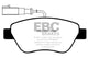 EBC 10-11 Fiat 500 1.4 (Bosch Calipers) Greenstuff Front Brake Pads - Burkken Auto Parts
