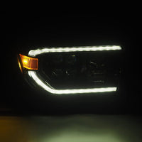 AlphaRex 07-13 Toyota Tundra NOVA LED Proj Headlights Alpha-Black w/Activ Light/Seq Signal/DRL - Burkken Auto Parts