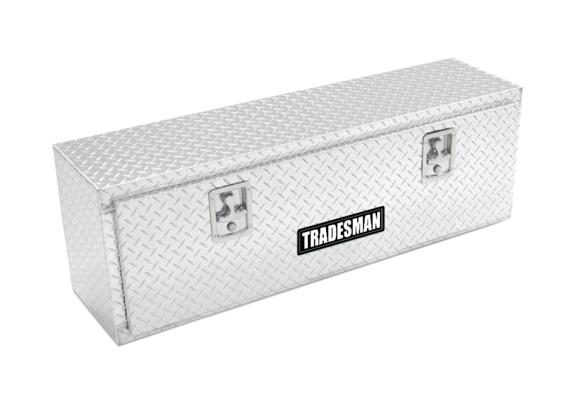 Tradesman Aluminum Top Mount L-Wing Box (60in.) - Brite - Burkken Auto Parts