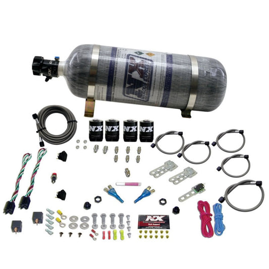 Nitrous Express Ford EFI Dual Stage Nitrous Kit (50-150HP x 2) w/Composite Bottle - Burkken Auto Parts