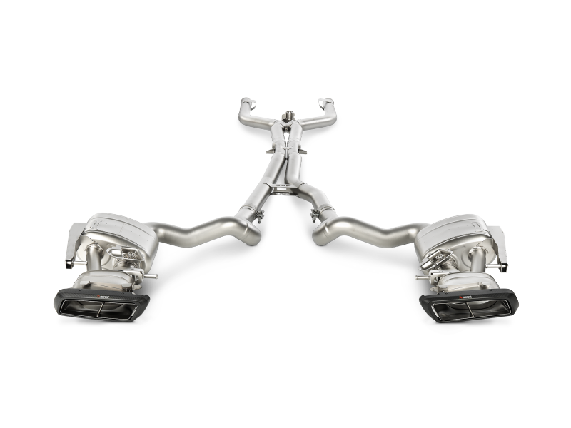 Akrapovic 15-17 AMG C63 Estate Evolution Line Cat Back (Titanium) w/ Carbon Tips (Req. Link Pipe) - Burkken Auto Parts