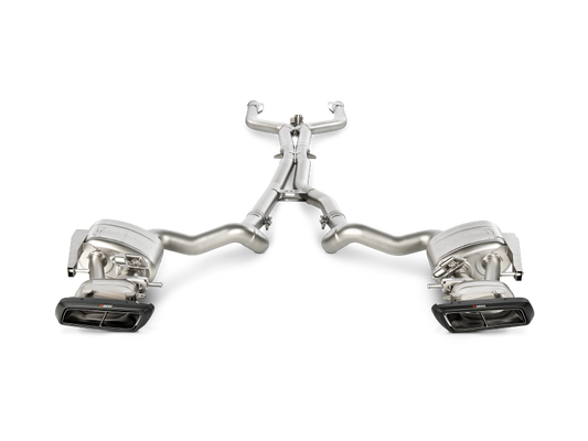 Akrapovic 15-17 AMG C63 Estate Evolution Line Cat Back (Titanium) w/ Carbon Tips (Req. Link Pipe) - Burkken Auto Parts