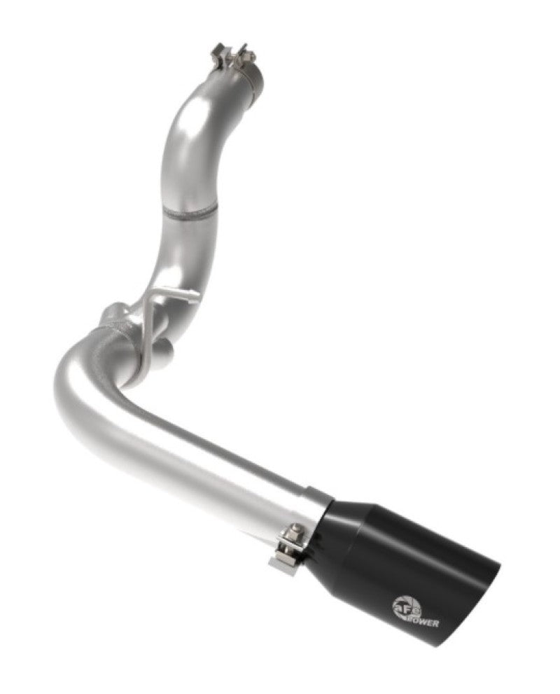 aFe 20-21 Jeep Wrangler Large Bore-HD 3in 304 Stainless Steel DPF-Back Exhaust System - Black Tip - Burkken Auto Parts