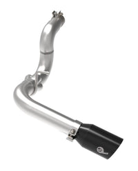 aFe 20-21 Jeep Wrangler Large Bore-HD 3in 304 Stainless Steel DPF-Back Exhaust System - Black Tip - Burkken Auto Parts