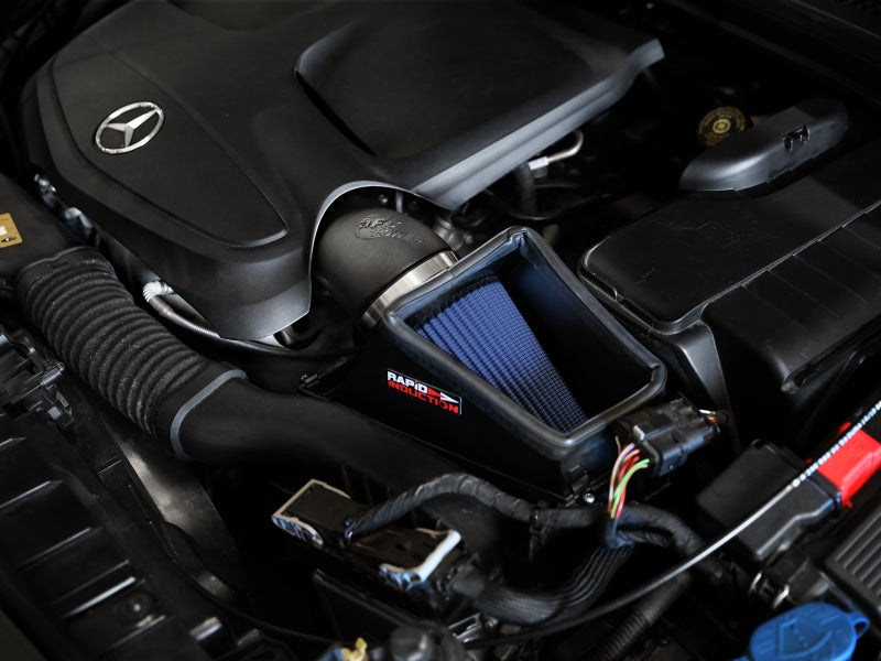 aFe Rapid Induction Pro 5R Cold Air Intake System 14-19 Mercedes-Benz CLA250 L4-2.0L (t) - Burkken Auto Parts